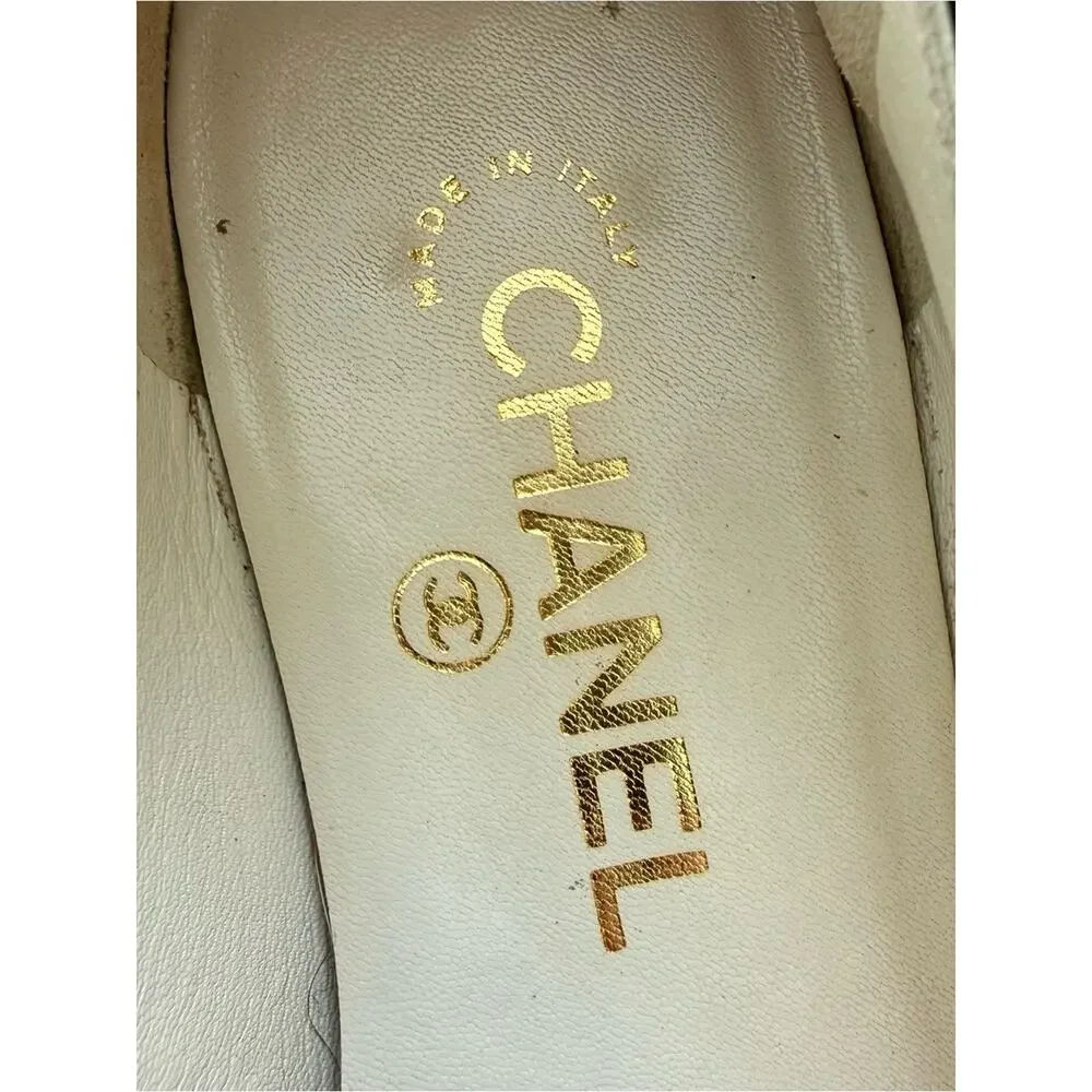 CHANEL women ballet shoes black/white size 36 EU Authentic